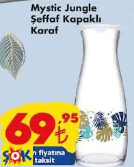 PAŞABAHÇE MYSTİC JUNGLE ŞEFFAF KAPAKLI KARAF